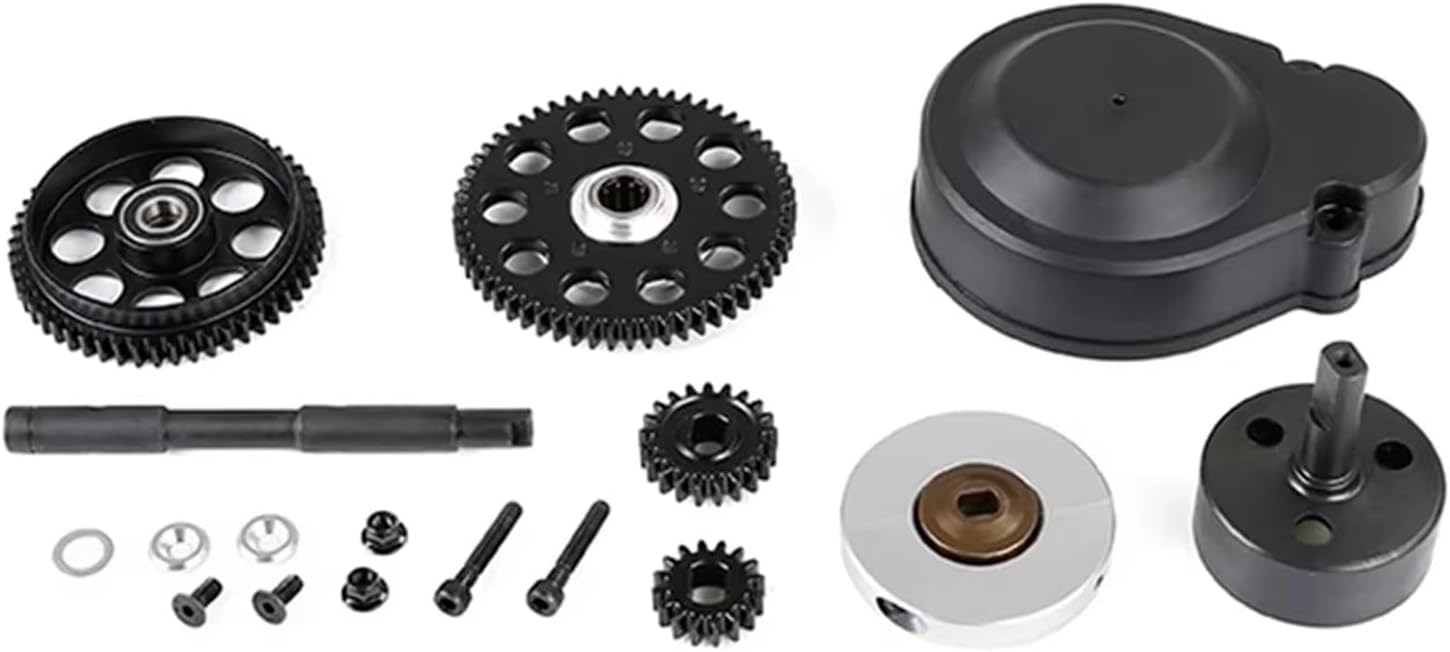 RC Car Accessories Compatible with GTB for Racing for Hpi for ROFUN for ROVAN for KM for Baja 5B 5T 5SC RC Car Parts Two for Speed Transmission Gear Set