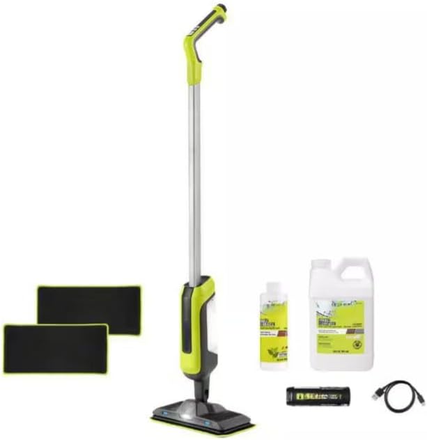FVSM02K-A32C1064 Fits for Ryobi USB Lithium Cordless Agitating Spray Mop Kit with 2Ah Battery, Charging Cable, Accessories, and 64 oz. Cleaning Formula