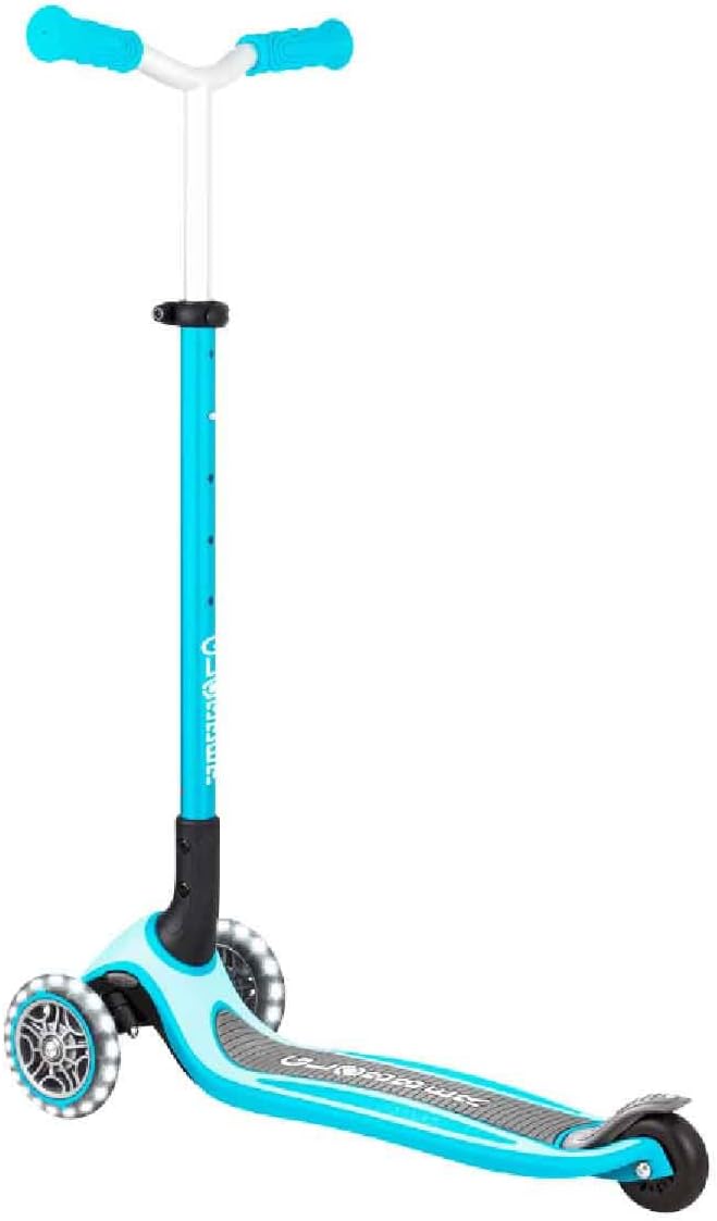 Globber Master Folding Scooter with Light Up Wheels and 5 height adjustable handlebars 74-94cm Suitable from 4 years max user weight 50kg