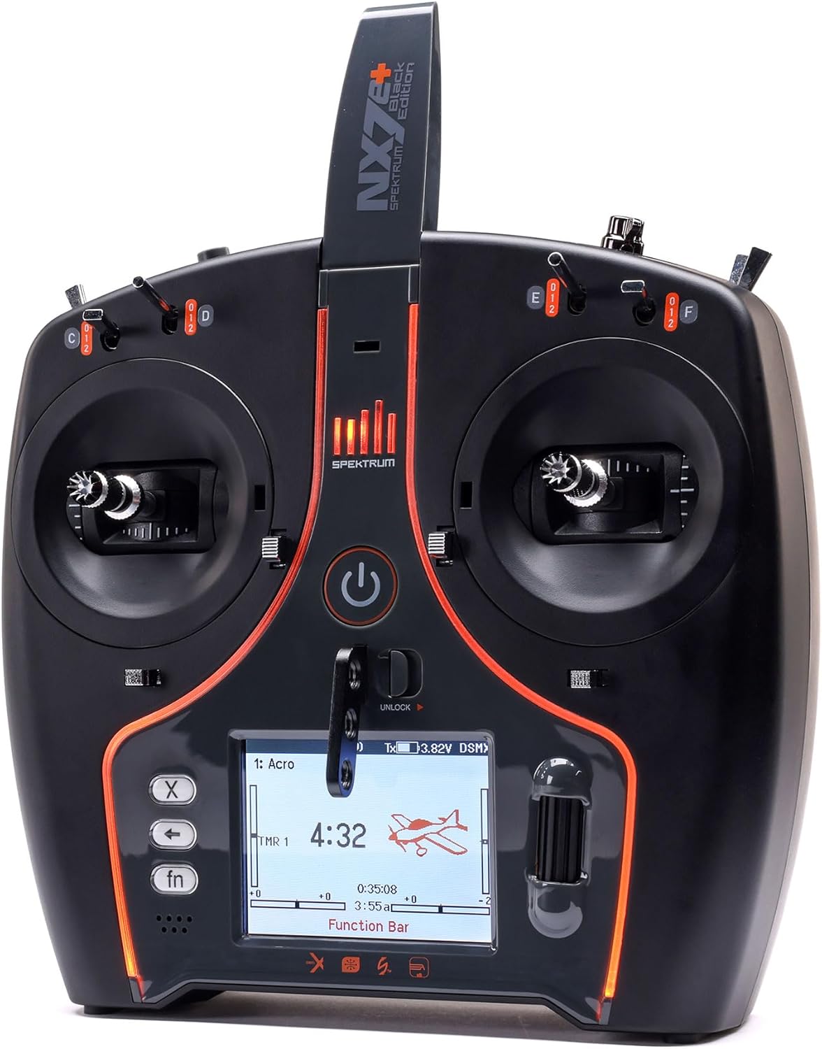 Spektrum NX7e+ Black Edition 14 Channel Transmitter Only, SPMR7120