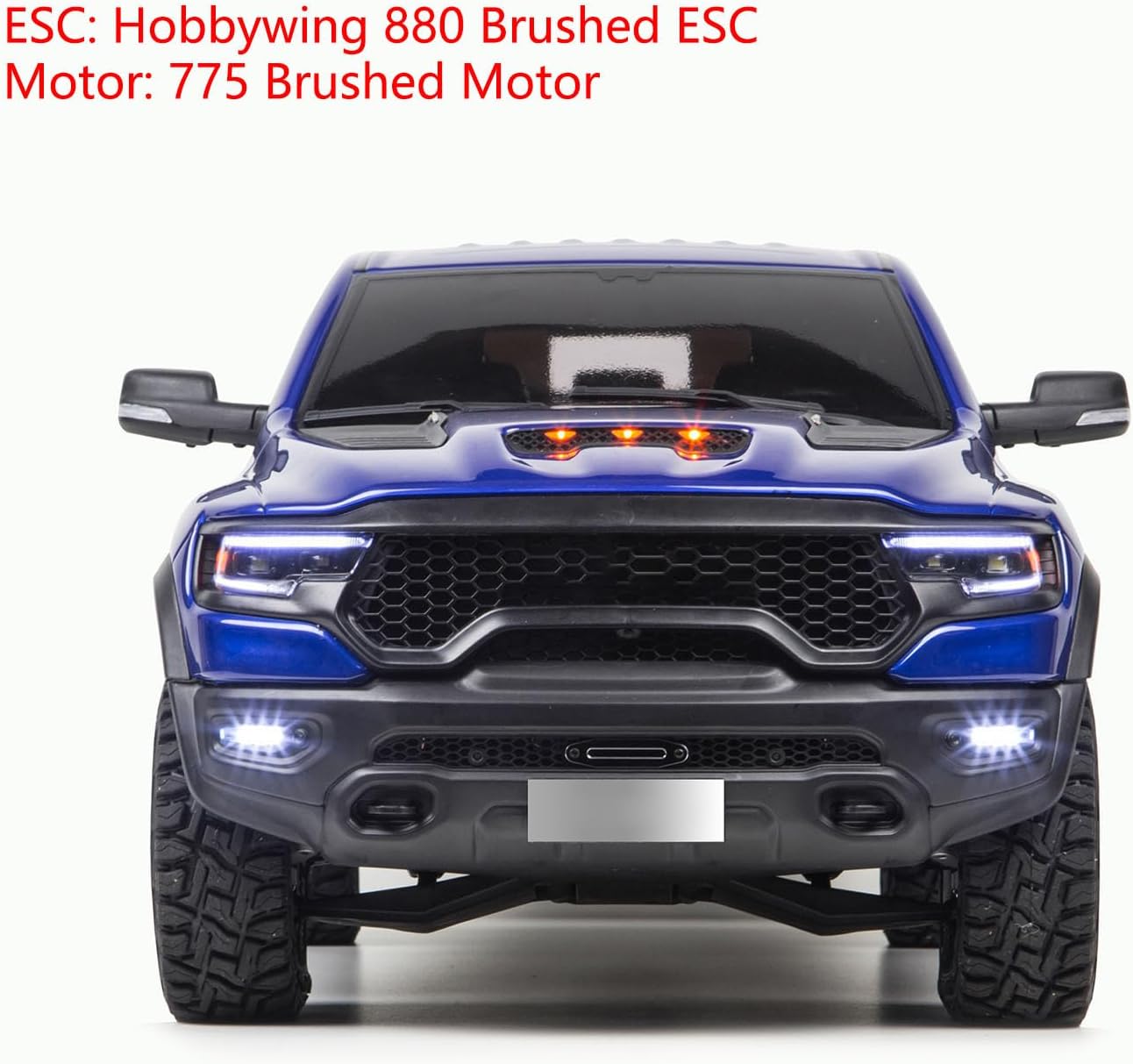 TOUCAN RC HOBBY 4x4 RC Off Road Vehicle 1/8 Radio Control Pickup Truck Differential Locks 2Speed Transmission Metal Gears ESC Lights