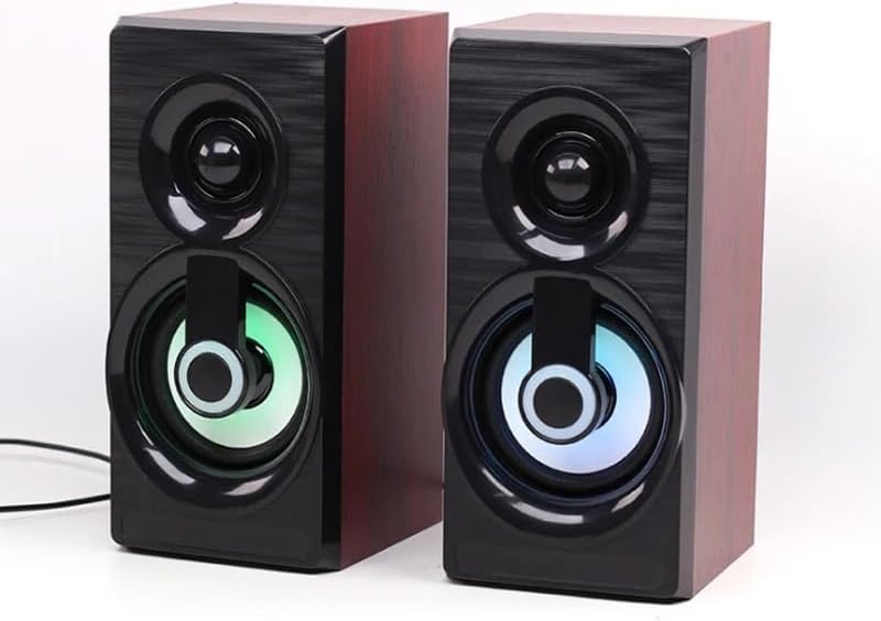 JSEIAJB Music Speakers Wired Mini Computer Speakers Bass Stereo Home Speaker for Laptop Desktop Smart Phones(D)