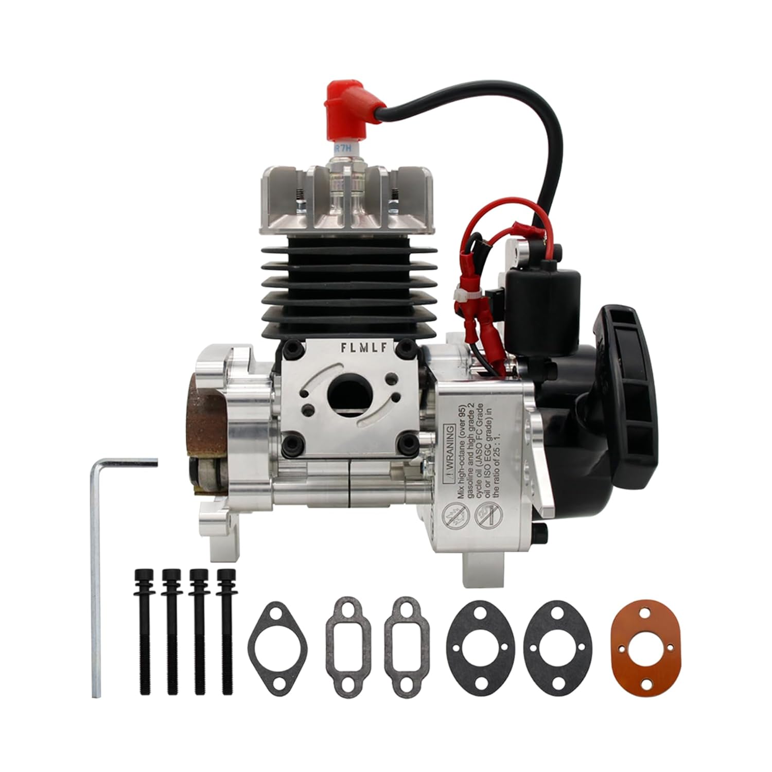 FLMLF 29CC 9.5HP RC Motor Metal Professional Racing Reed Case Engine Kit for 1/5 Scale HPI Baja 5B Losi 5ive T RC CAR Toy Parts