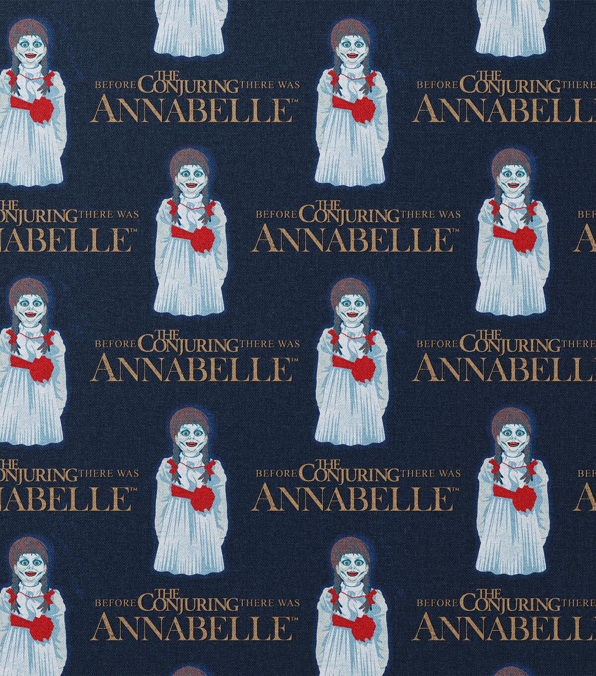 Annabelle Doll Halloween Cotton Fabric