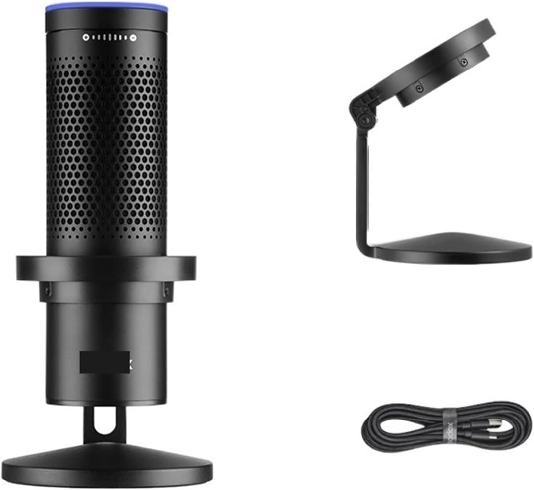Microphone Professional Microphone USB Wired Condenser Karaoke Game Live Mic Computer Microphones with Shock Mount Cable Compatible with PC Notebook Suitable for Anchor, Dubbing Studio, Recording, st