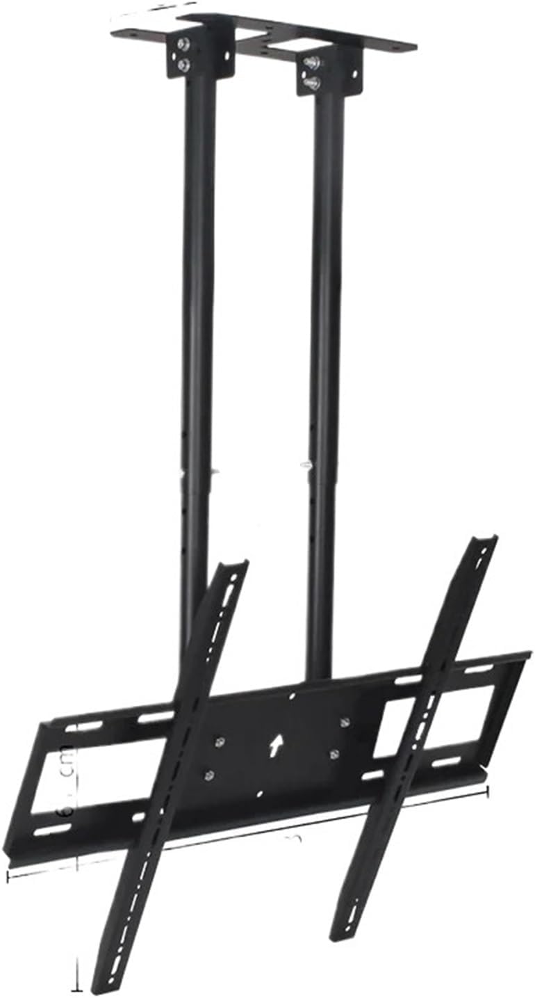 60-100 Inch TV Ceiling Mount Bracket Hanger Tilt Bracket Telescopic Suitable for Dual Screen Load 60kg PC T580(Single Screen T580)