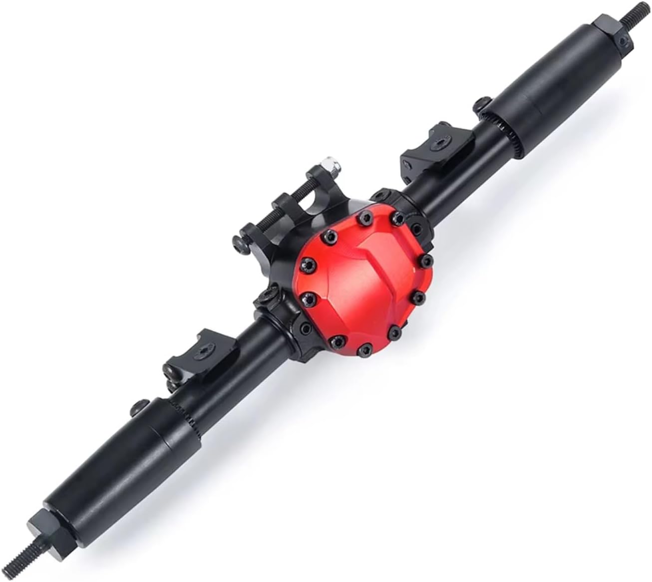 Compatible with Axial for SCX10 II 90046 90047 90027 90028 1/10 RC for Rock Crawler Car Upgrade Parts CNC Metal Front Rear Portal Axle RC Car Accessories(1Set)