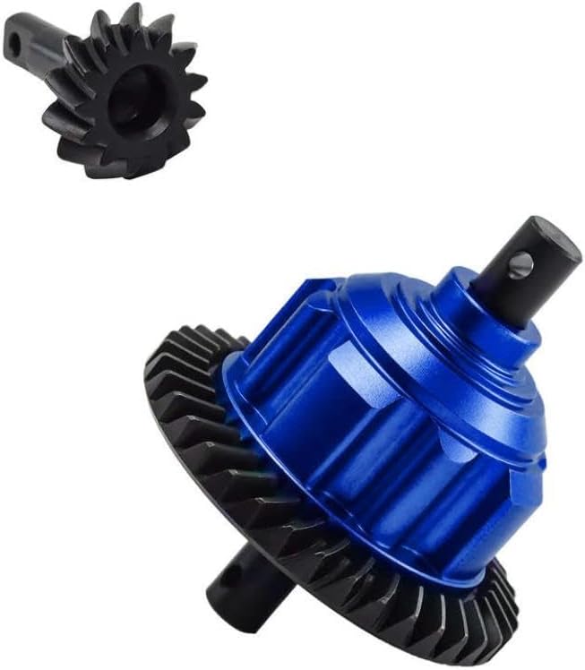 Full Set Front Rear Center Metal Differential Upgrade 37T 13T Steel Gear Aluminum Compatible with Maxx UDR WideMaxx 1/10 1/8(Front red)