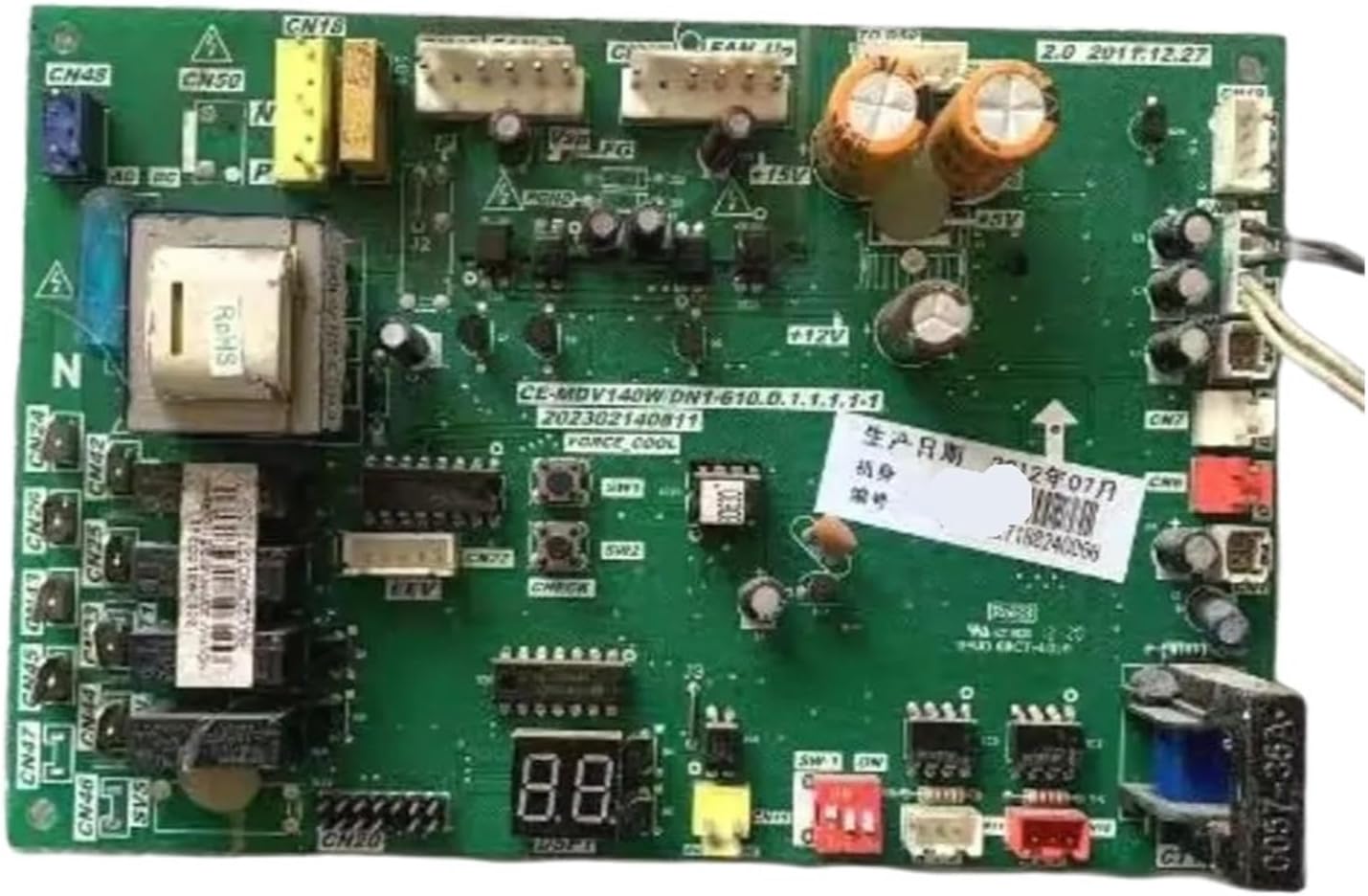 Air Conditioner Computer Motherboard Accessories, Compatible for Midea, CE-MDV140W/DN1-610. D.1.1.1.1 202302140811 Motherboard Replacement Parts