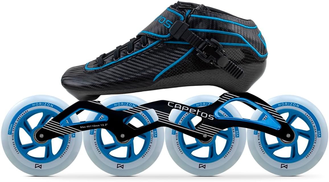 Professional Carbon Fiber Inline Speed Skating Boot, Lightweight Stiff Racing Boot for Competitive Inline Skaters