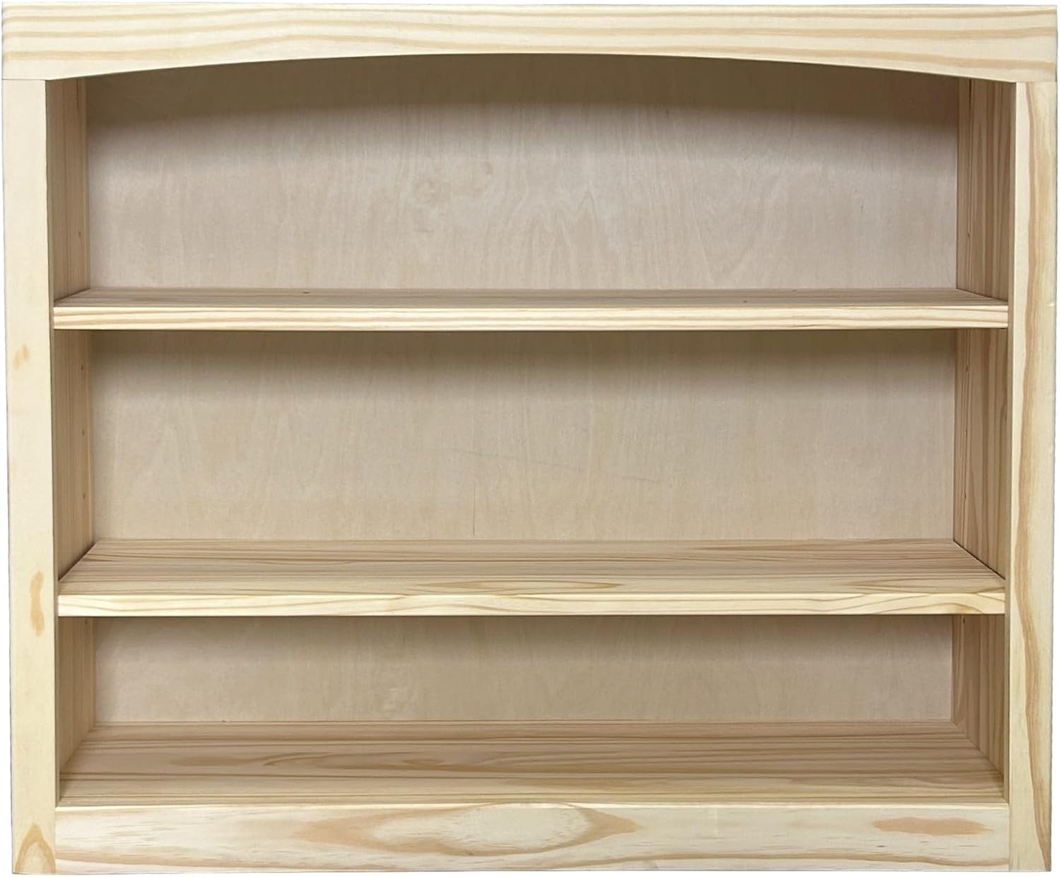 Arch+Haven Unfinished Pine Bookcase - Made in America