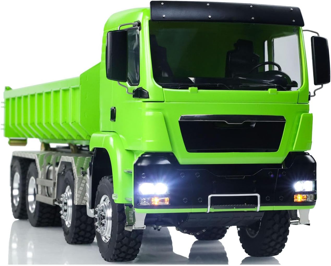 TOUCAN RC HOBBY 1/14 LESU TGS RC Hydraulic Roll On Off Dump Truck 8x8 Metal Chassis Dumper Differential Lock EDS Axles 2Speed Gearbox Model Car for Ages 14+