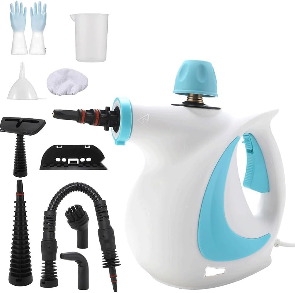 Steam Cleaner Handheld High Pressure Steam Cleaner Versatile Portable Steamer for Cleaning for Cleaning Kitchen Tile Floor Couch(Blue)