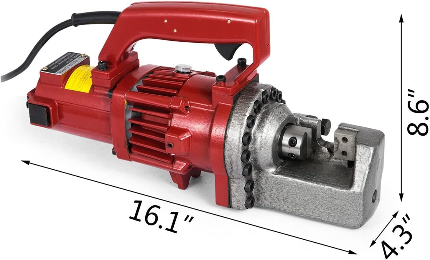 Hydraulic Rebar Bending Machine Electric Portable Hydraulic Rebar Cutter RC-20 1350W Copper Coil Motor Cut-Off Speed 3.0-3.5 Sec for Railway Bridges Electric Re