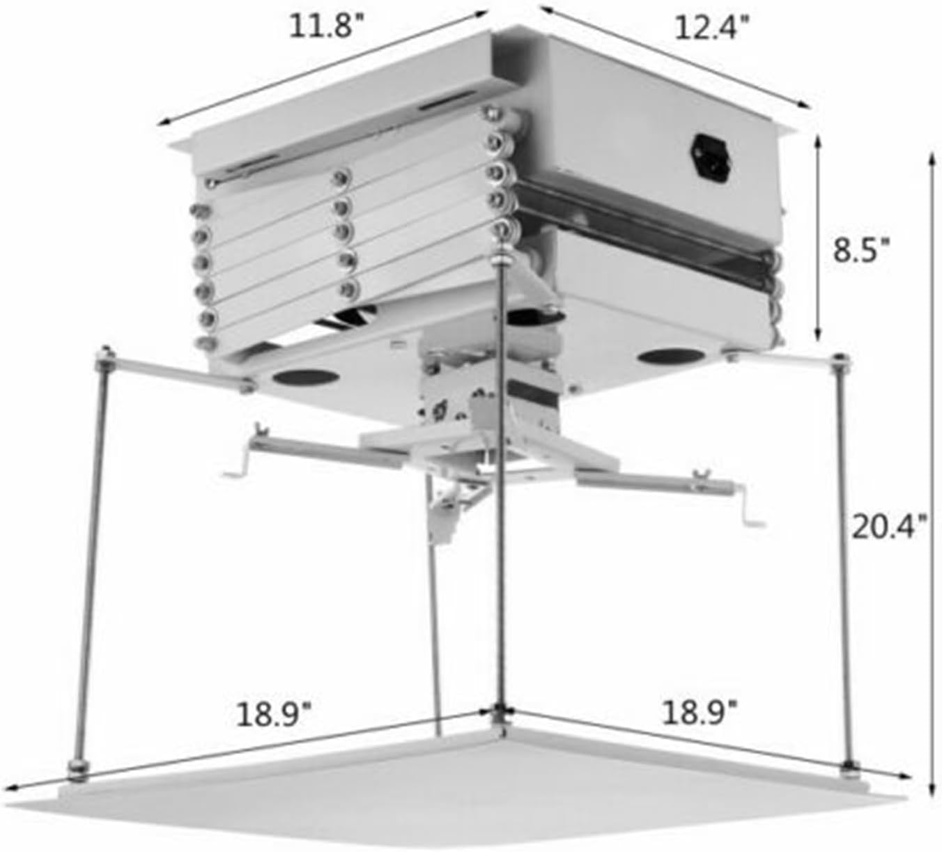 Projector bracket accessories shear bracket maximum load 30KG remote control lifting bracket ceiling installation