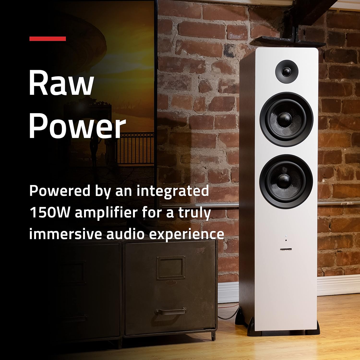 Fluance Ai81 Elite Powered 2-Way Floorstanding Tower Speakers