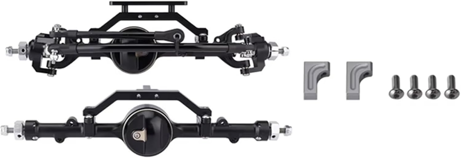 RC Car Accessories Compatible with D90 D110 for Gelande II TF2 for Yota II 1/10 RC Crawler Upgrades Parts CNC Metal D90 Front and Rear Axle