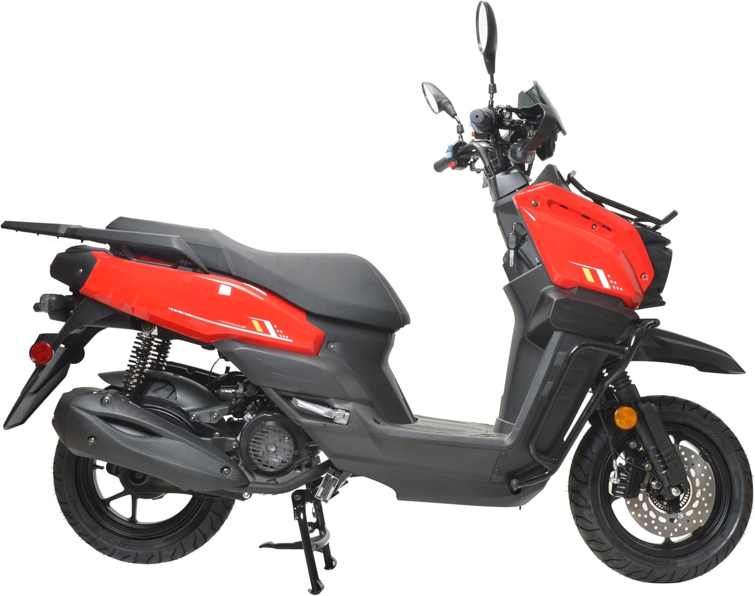 HHH Tank 150 Moped Gas 150cc Scooter 150cc Motorcycle Automatic Adult Bike with 12
