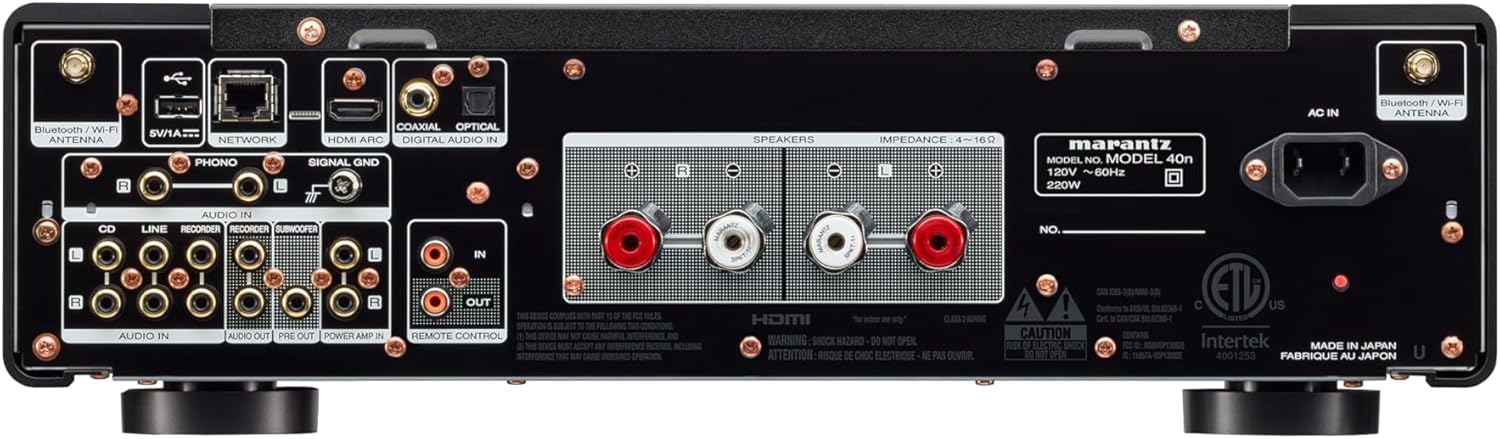 Marantz Model 40n Integrated Stereo Amplifier with HEOS Built-in (Silver/Gold)