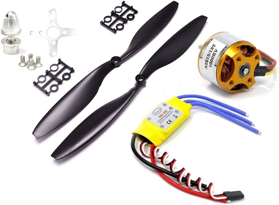 Brushless Motor,4X XXD A2212 2212 1000KV Outrunner Motor + 4X HP 30A ESC + 4X 1045 Propeller (Black) Quad-Rotor brushless Motor and esc