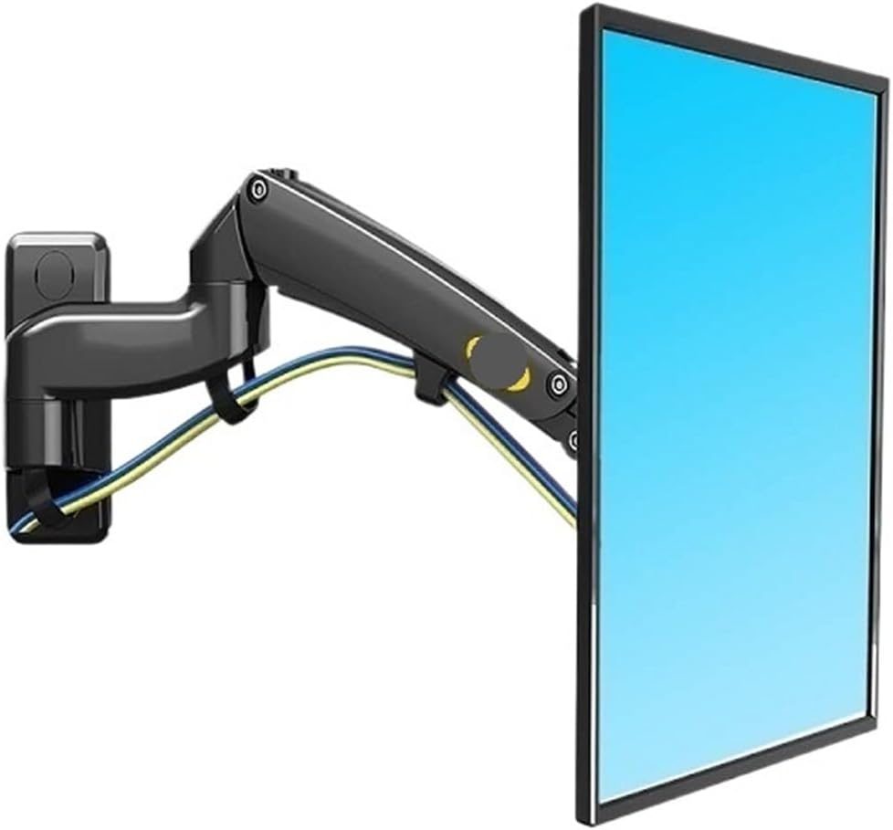 F300 Full Motion Monitor Wall Mount TV Bracket with Adjustable Gas Spring for 24