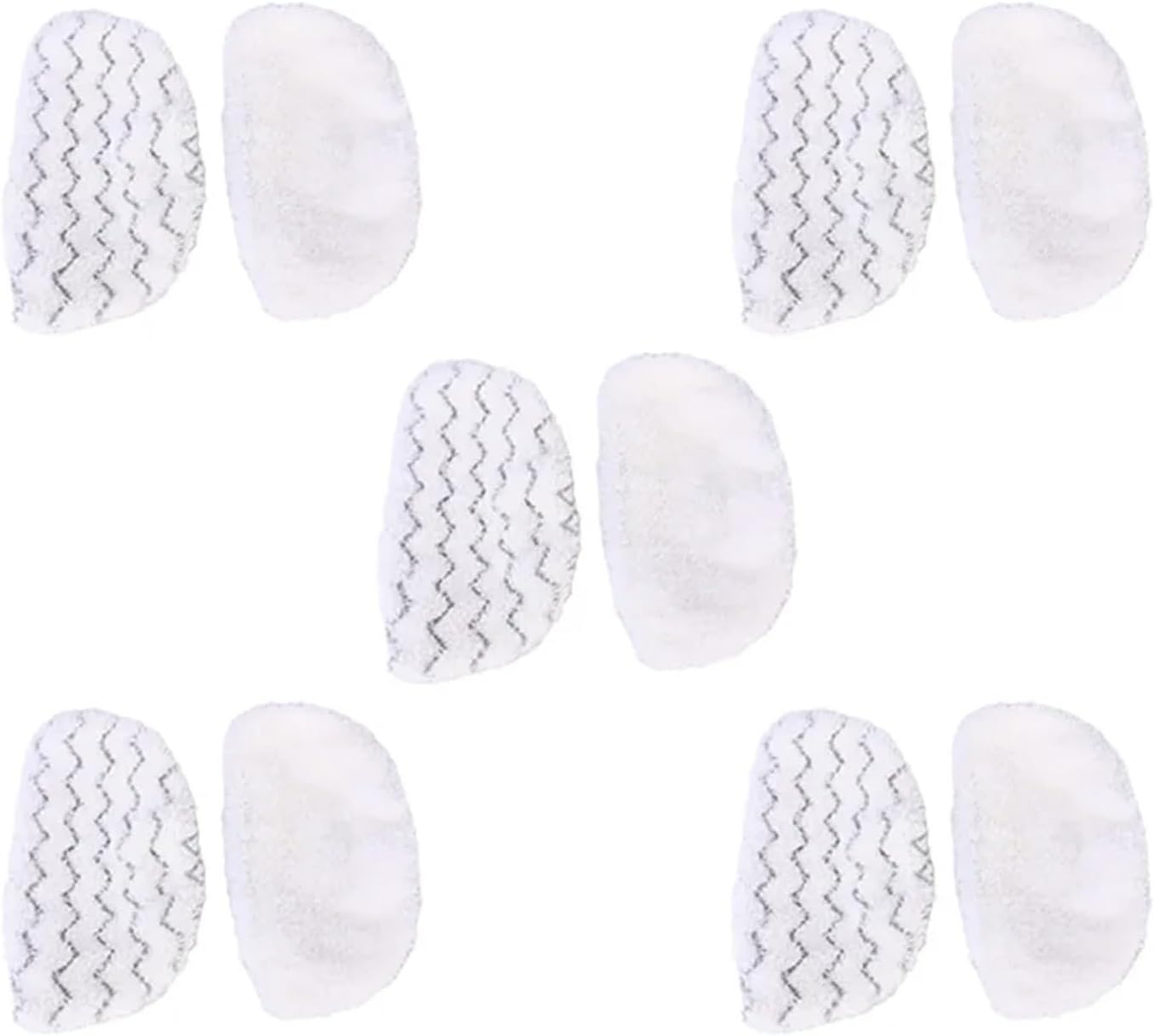 EtliN 10PCS Steam Cleaner Parts Compatible with Bissell Symphony1252/1132/11321/11326/11328/1132A Washable Steam Mop Replacement Pads Accessories