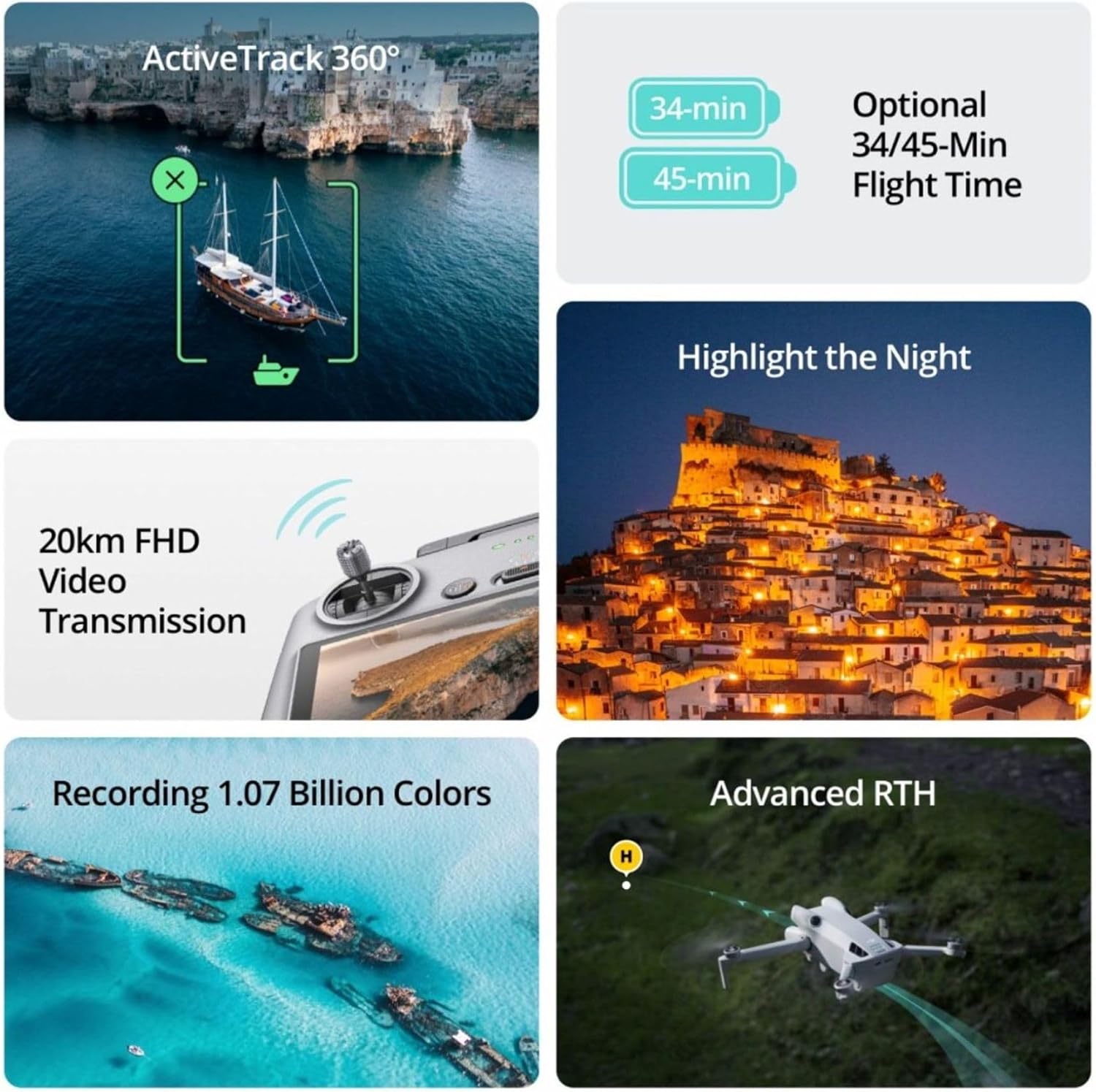 DJI Mini 4 Pro Fly More Combo Plus with DJI RC 2, Drones with Camera for Adults 4K, 3 Intelligent Flight Battery Plus for up to 135 Mins Flight Time, Smart Return to Home, Drone for Beginners