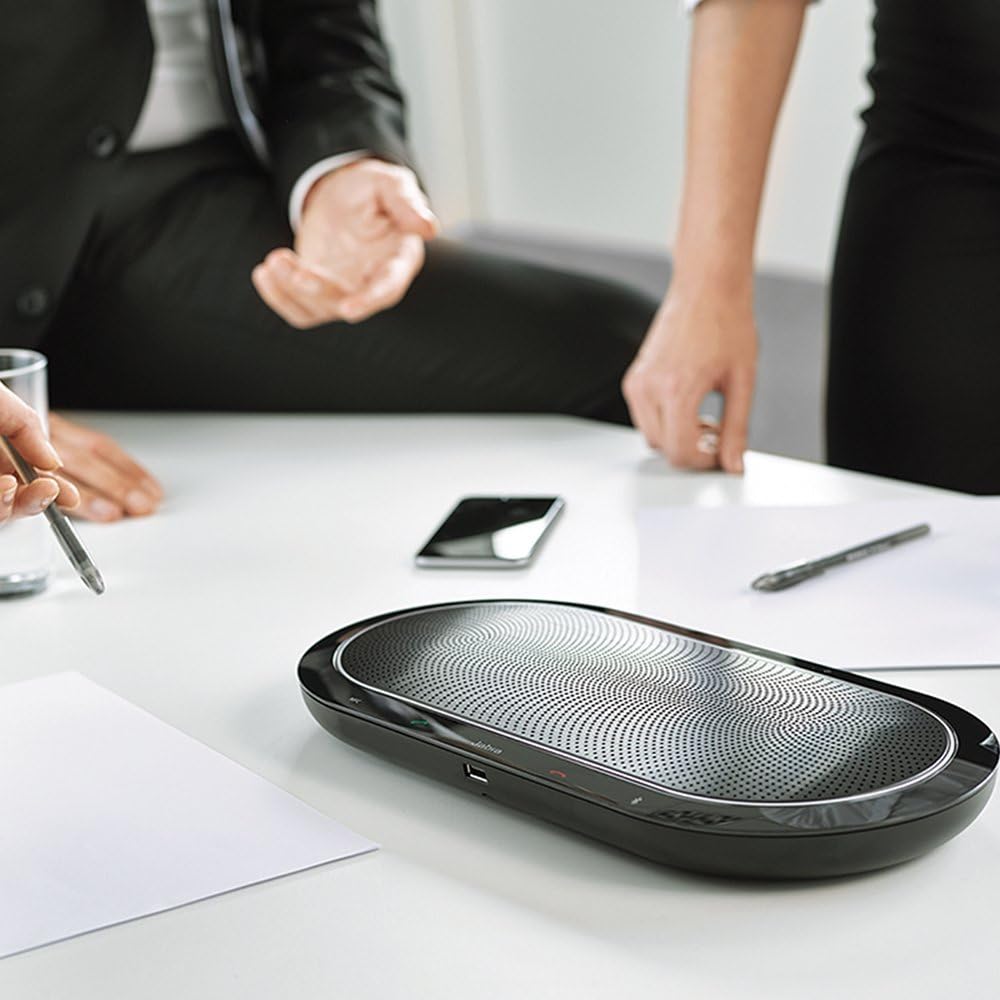 Jabra Speak 810 UC Wireless Bluetooth Speakerphone - Portable Conference Speaker with Superior Audio for Larger Conference Calls, Quick Set-Up - Certified for Zoom & Google Meet