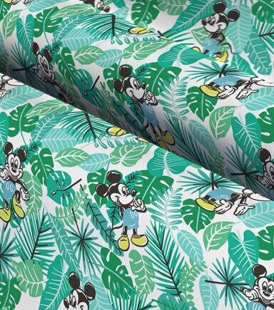 Mickey Tropical Pack Cotton Knit Fabric