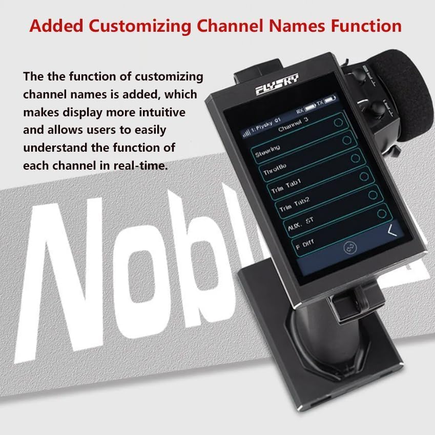 Flysky Noble NB4+ 2.4G 8CH 3.5 inch Color IPS Touch Screen Radio Transmitter with FGR4B Receiver for RC Car Boat