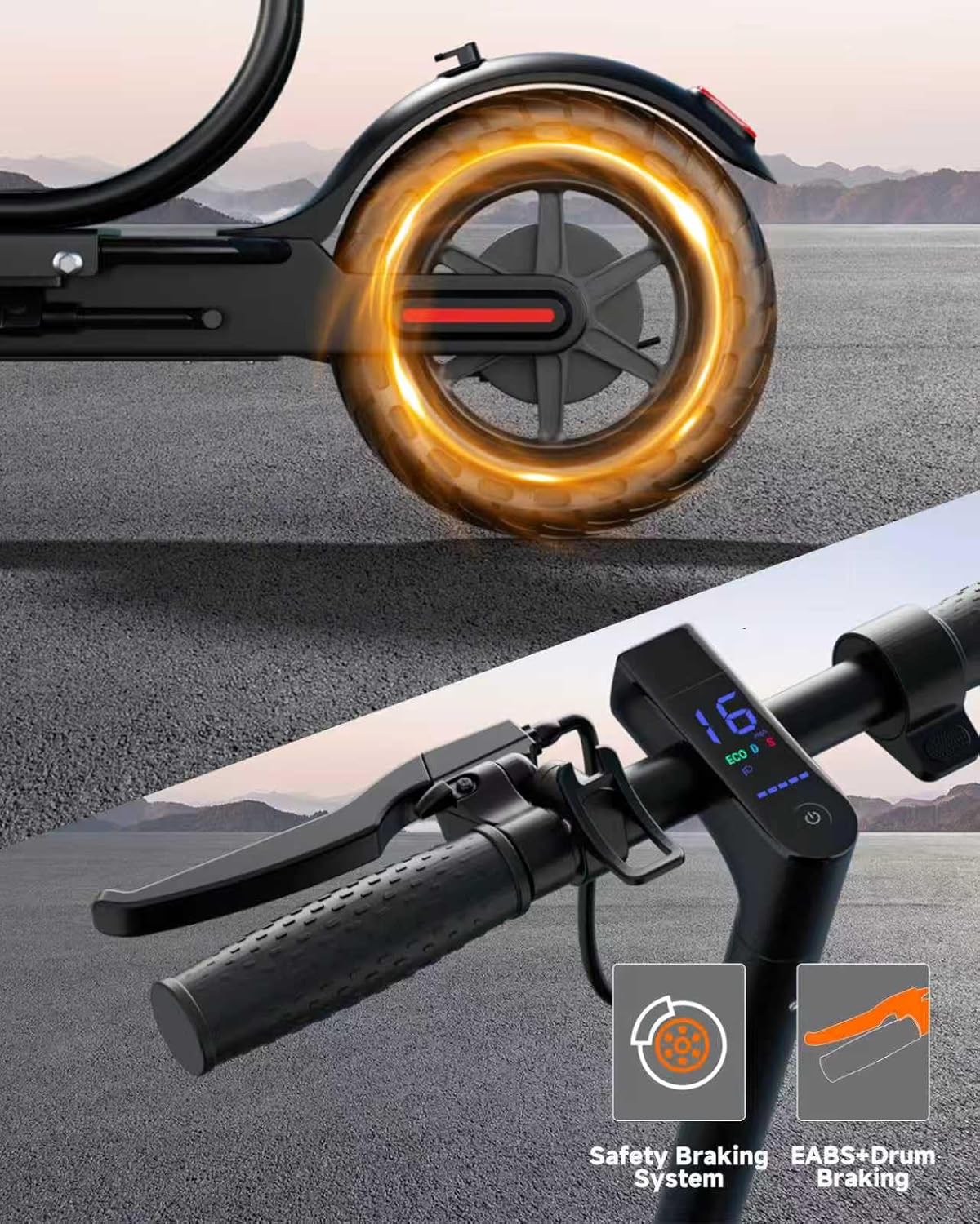 Electric Scooter for Adults - 19MPH & 15/21-Mile Range, 350W Motor, 8.5