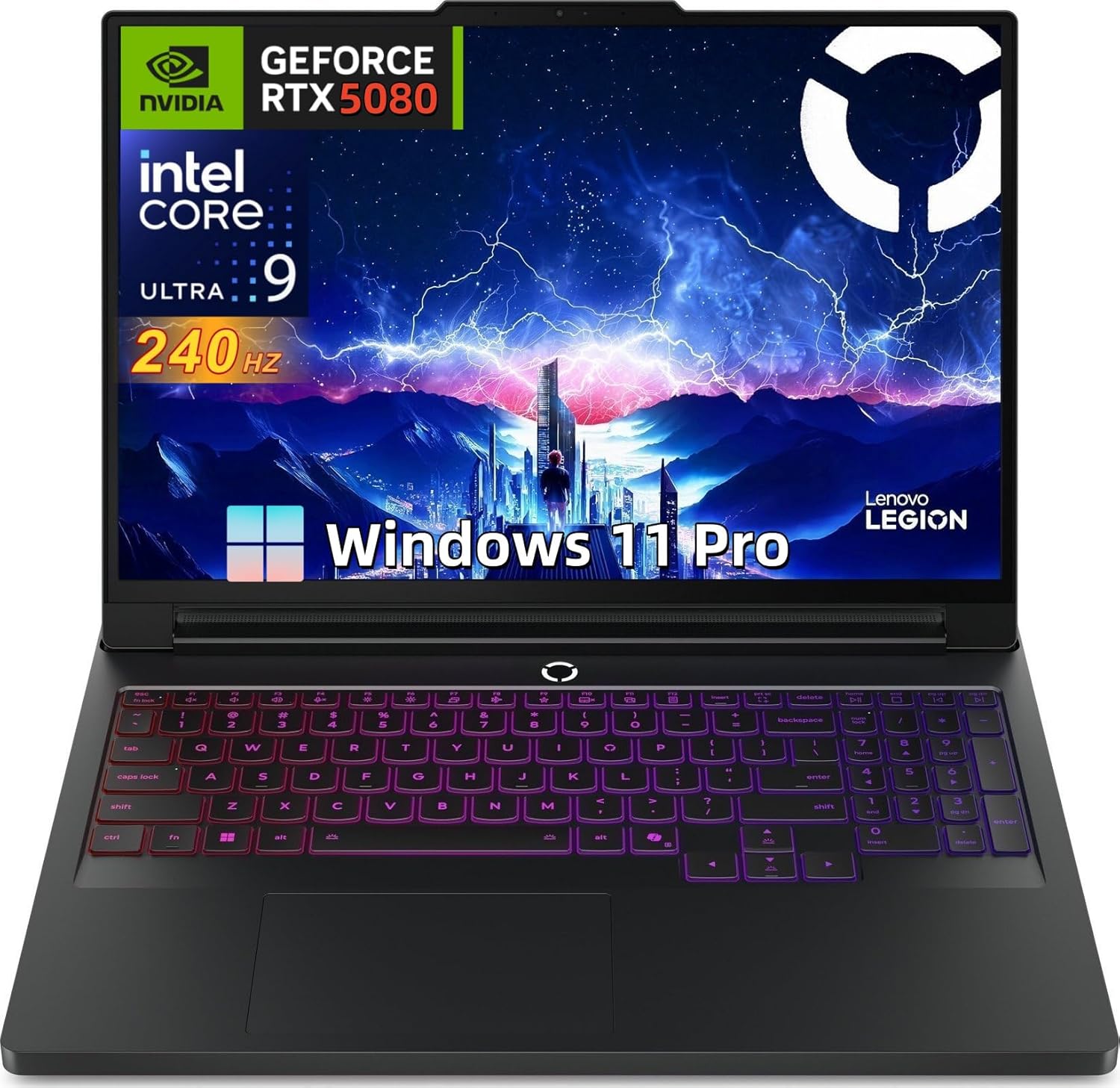 Lenovo Legion Pro 7i Gen 10 Gaming Laptop, Intel Ultra 9 275HX, GeForce RTX 5080 16GB GDDR7, 16.0