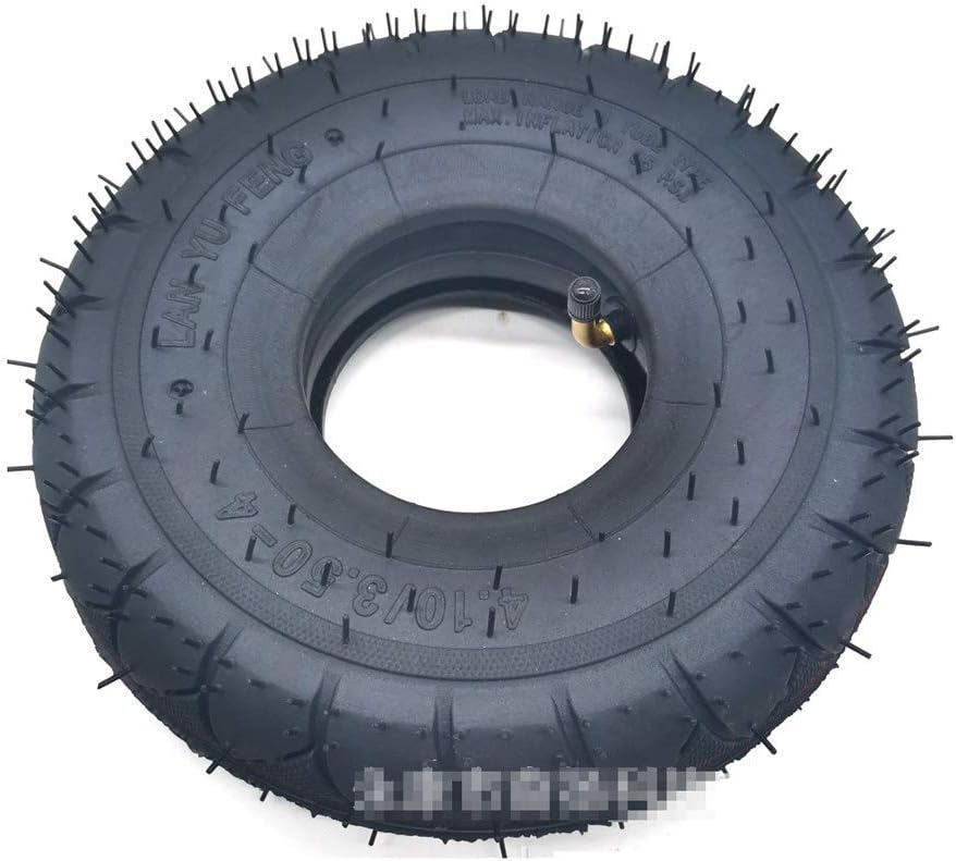 4.10/3.50-4 Inflatable Inner And Outer Tires Wear-Resistant Non-Slip 3/4 Wheel Small Electric Scooter Accessories,Easy To Replace,Resistant Mill