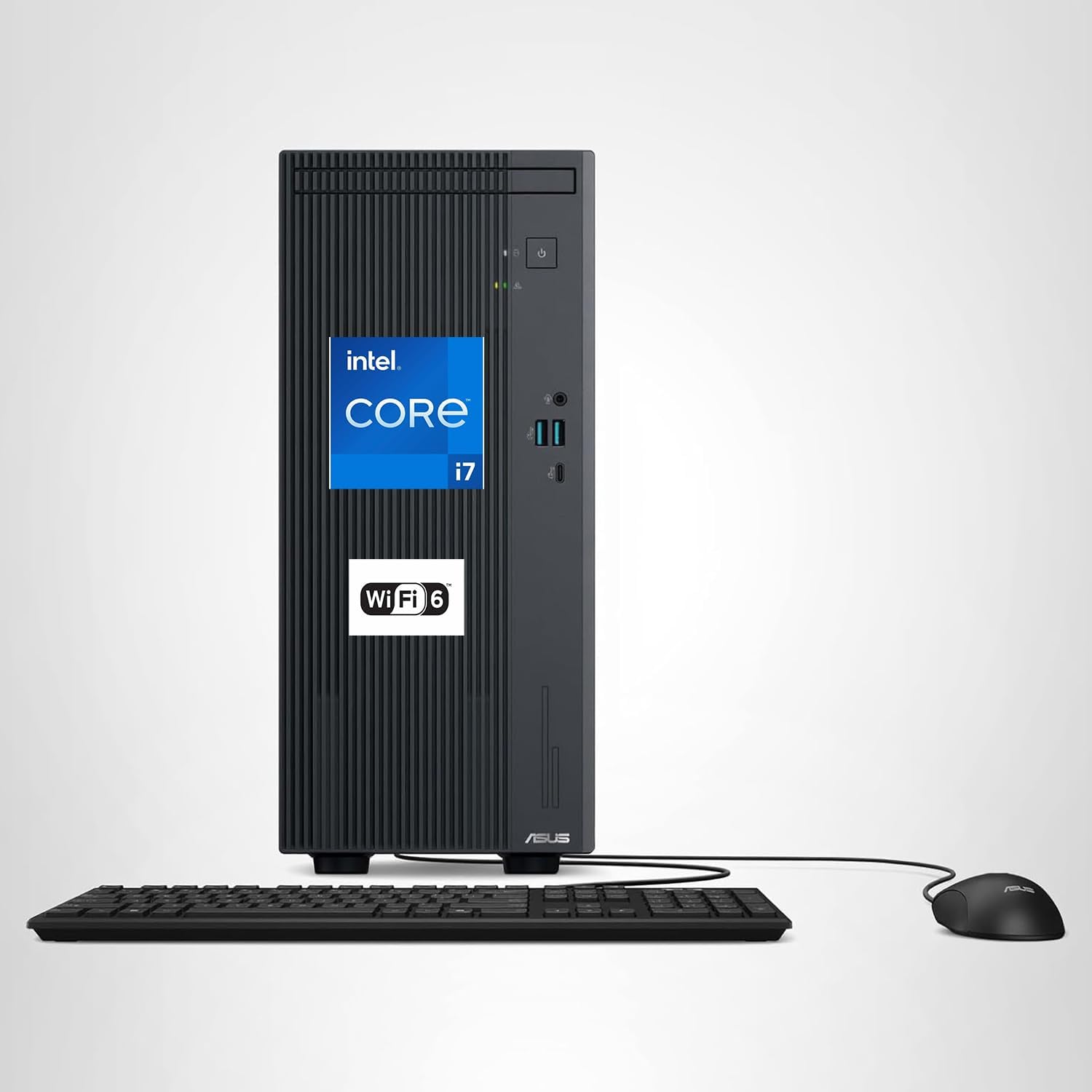 ASUS V500 Mini Tower Desktop Computer | Intel Core i7 13620H (10 Cores, 24MB Smart Cache, Up to 5GHz) | 64GB DDR5 RAM, 2TB PCIe SSD | WiFi 6, Bluetooth 5.4 | Intel UHD Graphics | Wired KB & Mouse