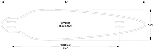 Proof Complete - Longboard Skateboard, Waterproof, Durable, Lightweight, Cruiser, by Moonshine Manufacturing (Complete with Trucks & Wheels)