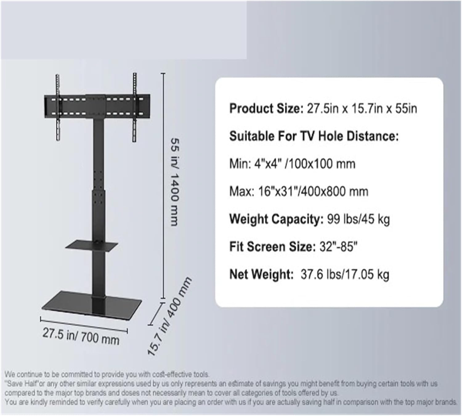 TV Cabinet Installation Rotating Tall TV Cabinet Suitable for 32-55/65/85 Inch TV Height Adjustable Portable Floor Standing TV Cabinet 600x800mm
