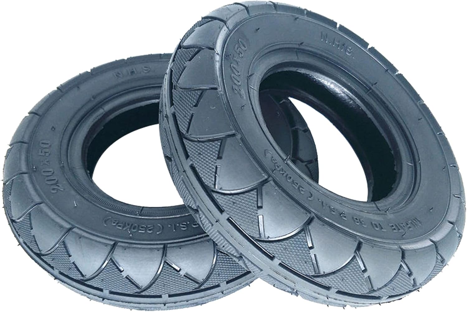 Replacement Tyre, 8 Inches Electric Scooter Tyres, Rubber Electric Scooter Wheel Tire, Thickened Outer Tire 200X50 (2 Piece)