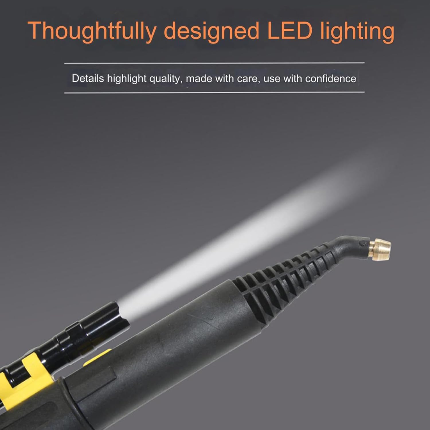 YXHQWEF-CXBFHS 2600W Multi-purpose Household Steam Cleaner 3.5Bar Pressurized 110℃ High Temperature Kitchen Car Cleaning Steam Machine,Yellow