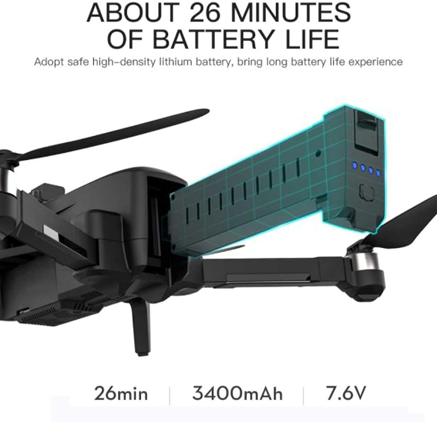 3 Axis Gimbal Drone with EIS Anti Shake 4K UHD Camera for Adults 5GHz Live Video RC Quadcopter Dual Cameras Three Batteries Carrying Case