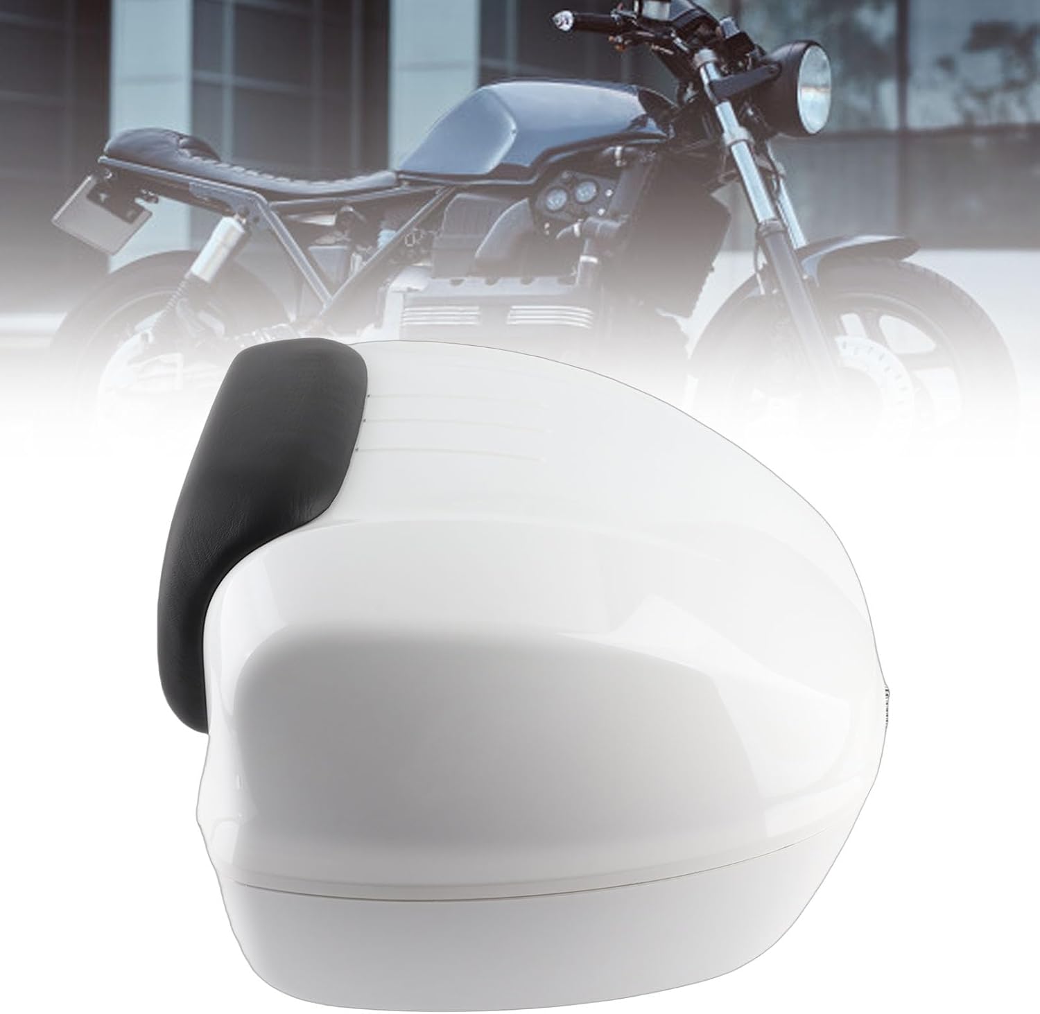 Alomejor 33L Top Case, ABS Tail Box with Password Lock, Ideal Storage Solution for Scooters and Motorcycles