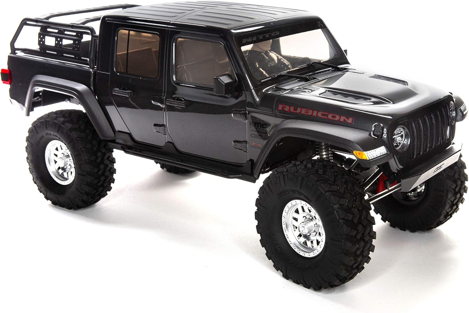 Axial RC Truck 1/10 SCX10 III Jeep JT Gladiator Rock Crawler with Portals RTR (Batteries and Charger Not Included), Gray, AXI03006BT1
