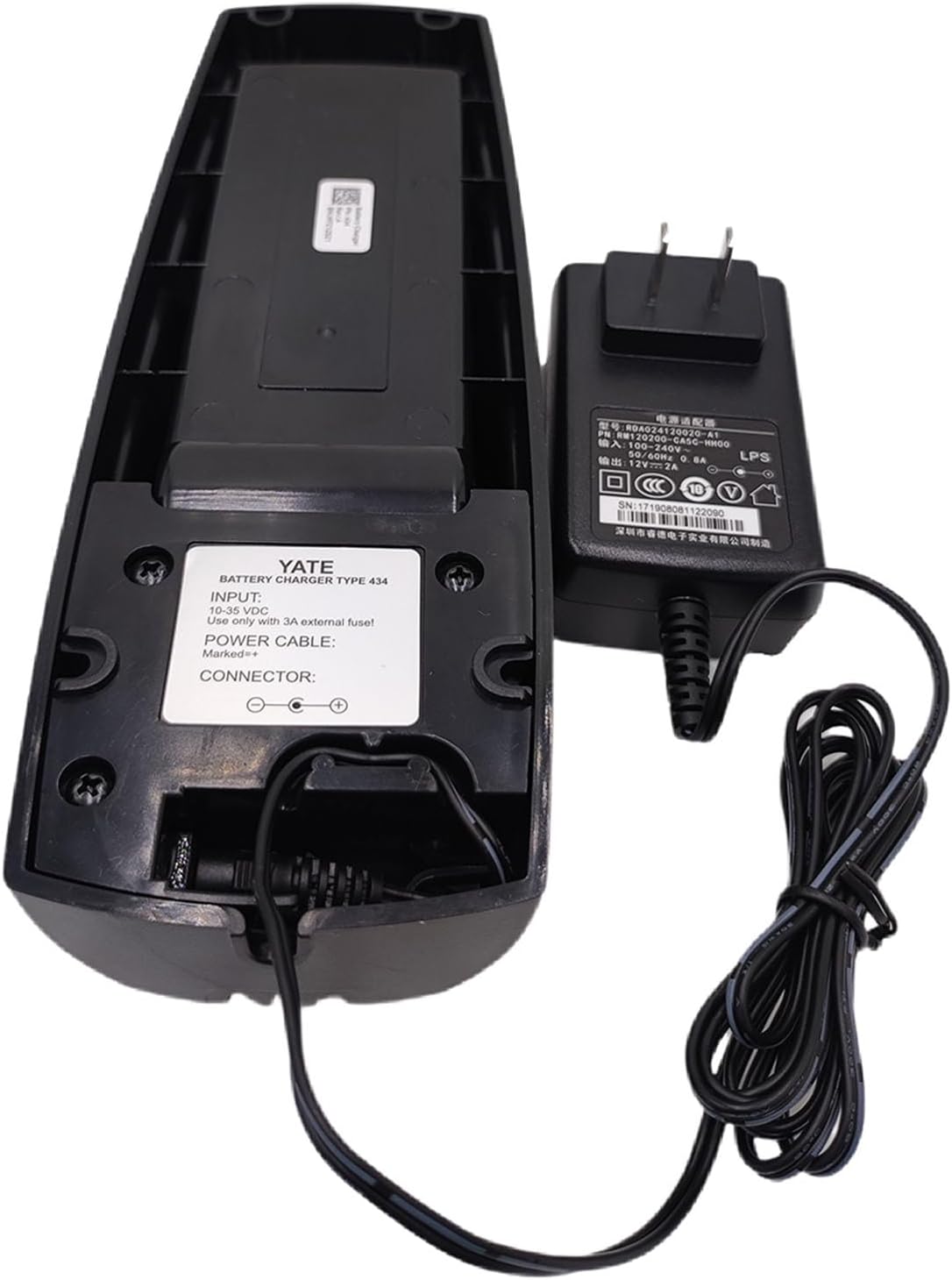 [5-Pack] for SCANRECO 592 7.2V Battery+[1-Pack] AC100-240V Scanreco Type 434 Battery Charger