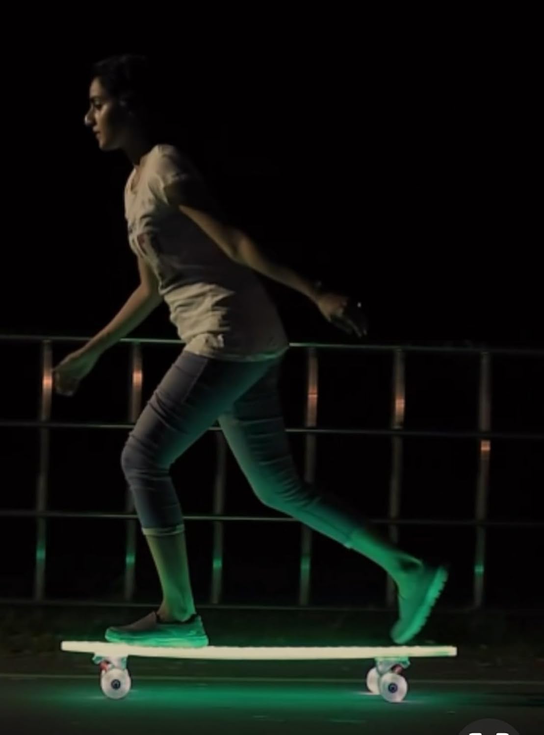 GHOST BOARDS Clear Longboard Skateboard - Transparent Acrylic Long Boards with Light-Up LED Wheels for Smooth Rides - Ride The Streets in Style with Longboard Built for Beginners & Pros Alike