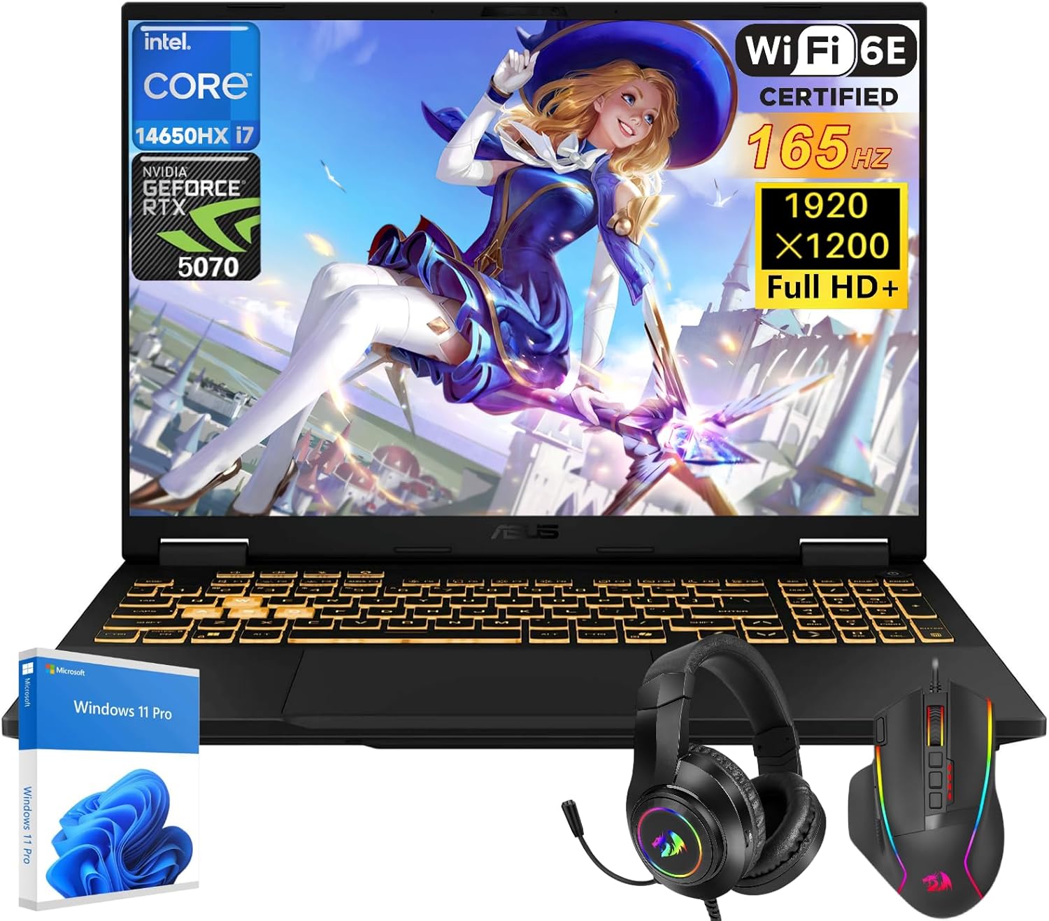 ASUS TUF F16 2026 Gaming Laptop, Intel Core i7-14650HX(Up to 5.2GHz), NVIDIA GeForce RTX 5070, 16