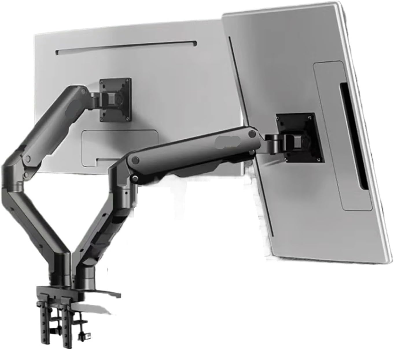 G50 Heavy-Duty Monitor Stand arm Computer Stand Desktop Rotating Lifting Computer Stand 16kg Load-Bearing(G55 Black)