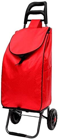 Collapsible Wagon Cart with Wheels Foldable Folding Wagons Carts Silent Universal Wheels,Shopping Trolleys,Small Cart Home Folding Cart Trolley Car Trailer Old Man Climbing Building Trolley