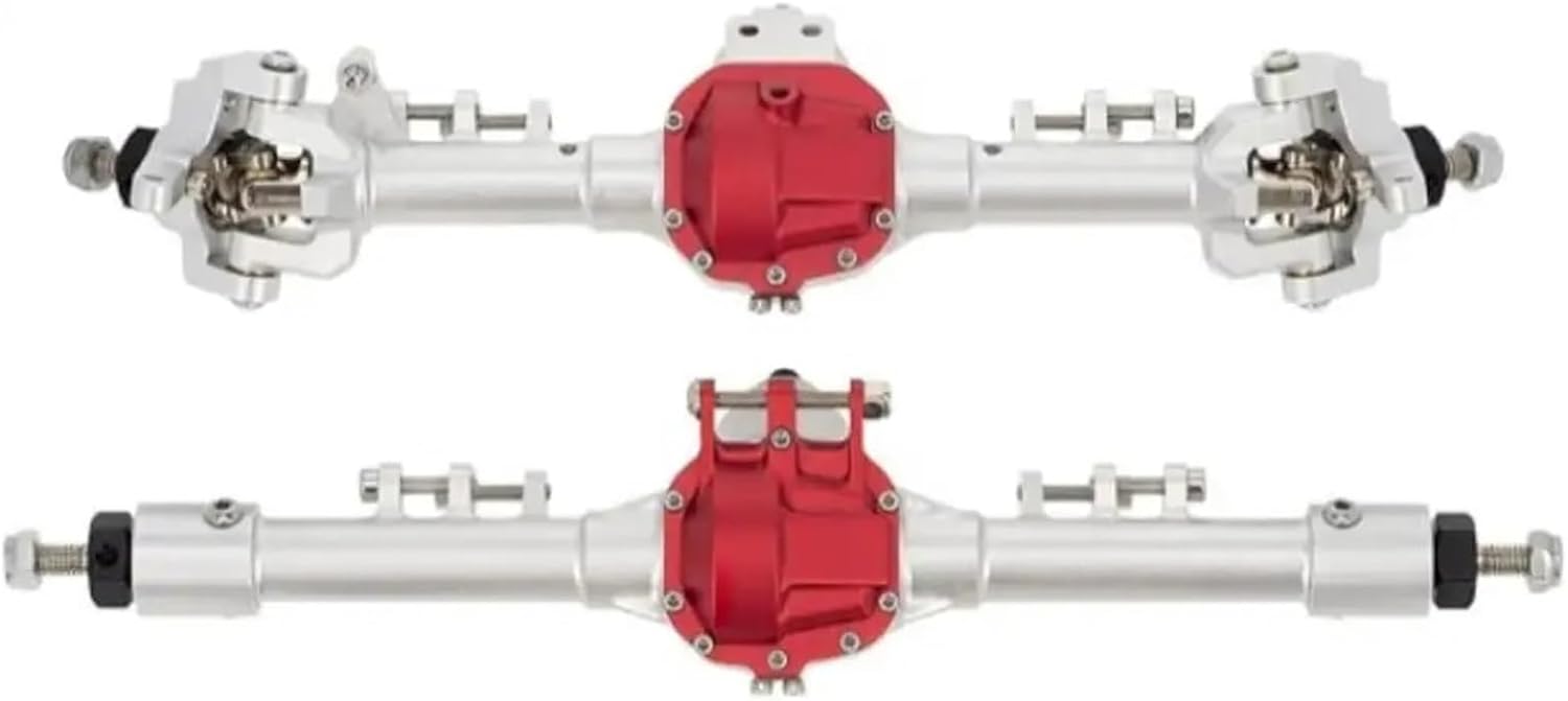 RC Vehicle Axles Compatible with Axial for SCX10 1/10 RC Car Part RC Car Accessories Replacement Parts Aluminum Alloy Front Rear Axle RC Car Axles