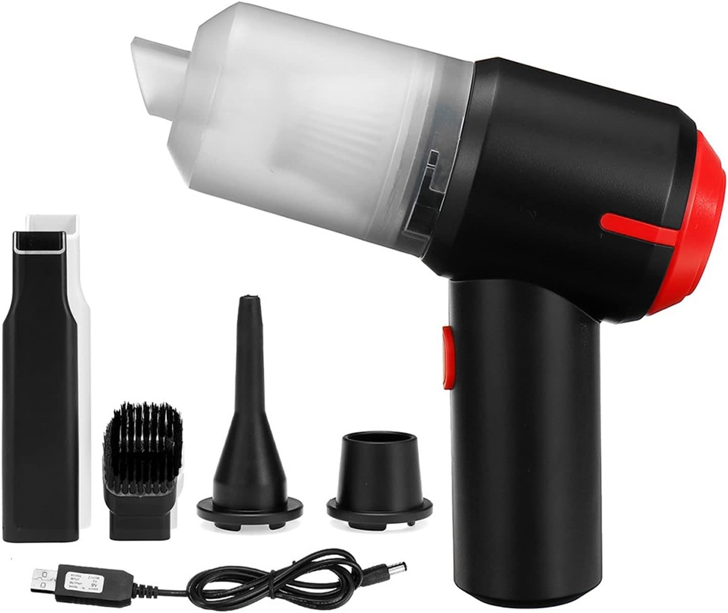 WAGNUS Hard Floor Vacuum 3-in-1 Portable Cordless Car Vacuum Car Dual Use Blow Cleaner Handheld Auto Vaccum Cleaner Blower