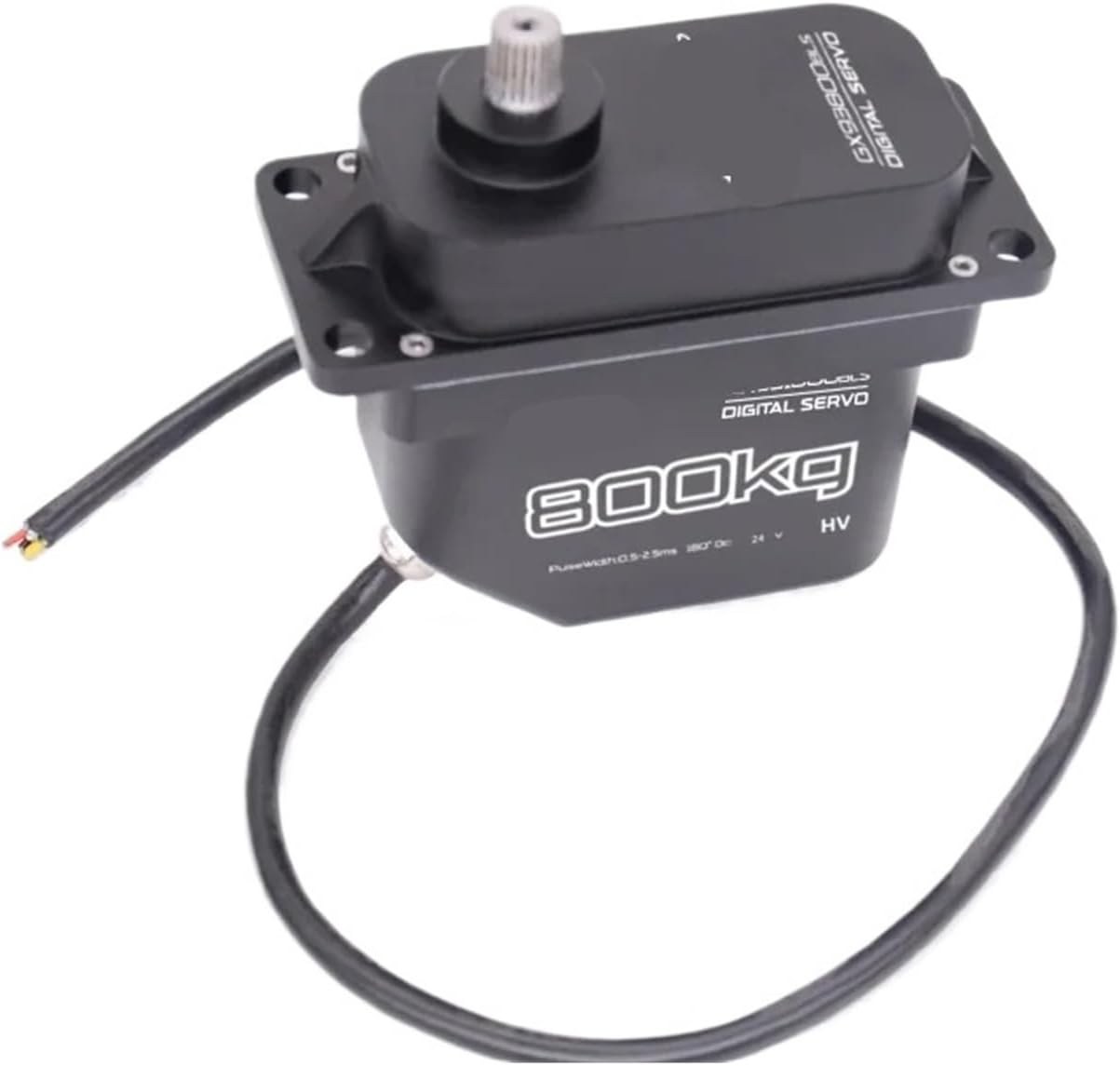 800KG High Pressure CNC Aluminum Shell Metal Gear Brushless Waterproof 1/5 Scale Giant Servo for Large Models