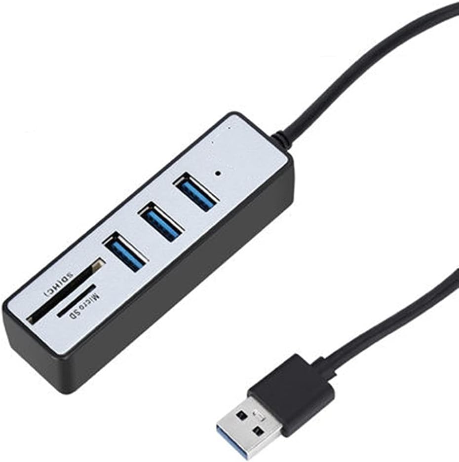 USB Hub 3.0 Multi USB 3.0 Hub USB Splitter High Speed TF SD Card Reader All in for PC Computer Accessories (Color : E) (D)